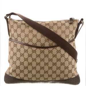 Authentic Gucci Messenger Crossbody Shoulder Bag Tote Handbag Purse